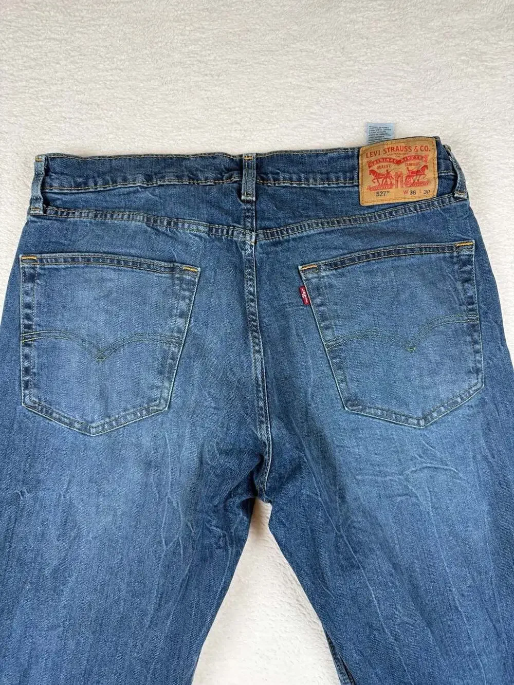 Levi's 527 Men's Slim Bootcut Medium Wash Blue Jeans Size 36x30